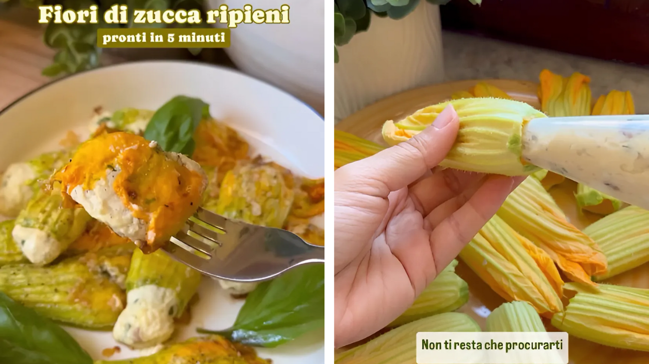 ricetta fiori di zucca ripieni