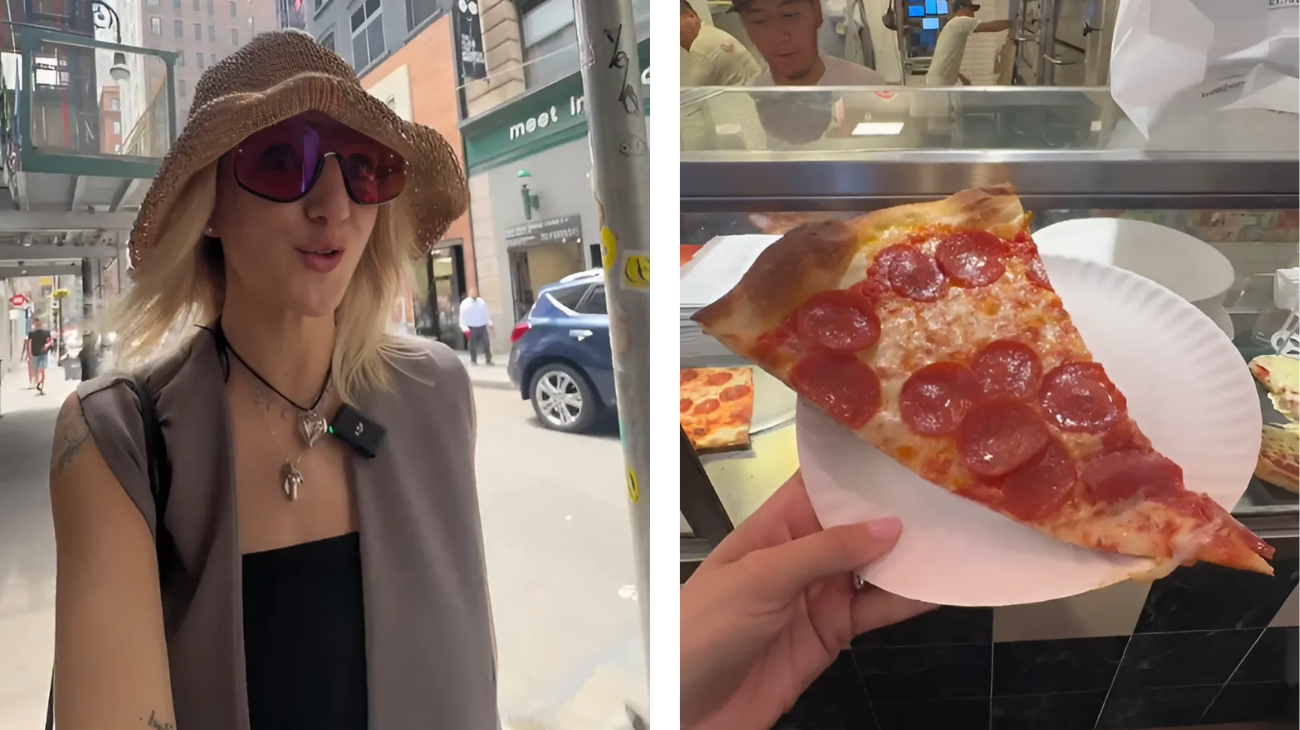 trancio di pizza più famoso a New York