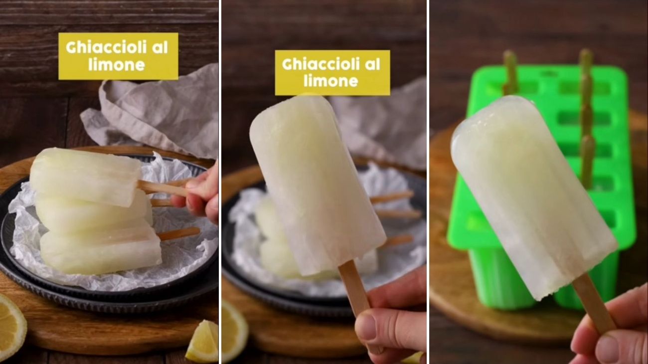 Ghiaccioli al limone fatti in casa idea geniale