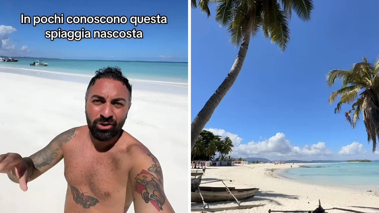 Questo turista ha mostrato una spiaggia nascosta